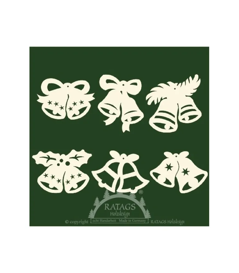 6 Clochettes Pour Décorer Le Sapin De Noël - Set N° 14