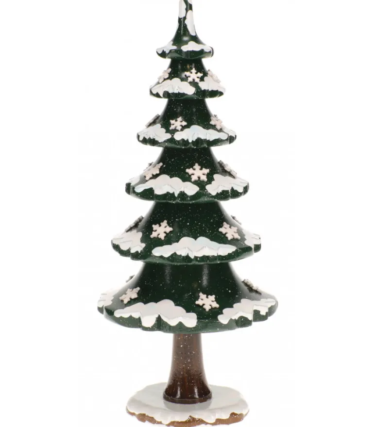 Arbre D'Hiver Avec Cristaux De Neige - Village De Noël Miniature