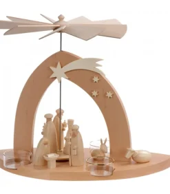 Arche Pyramide Moderne De Noël En Bois D'Aulne