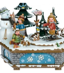 Boite A Musique Noël, Jeux D'Enfants Dans LÀ Neige