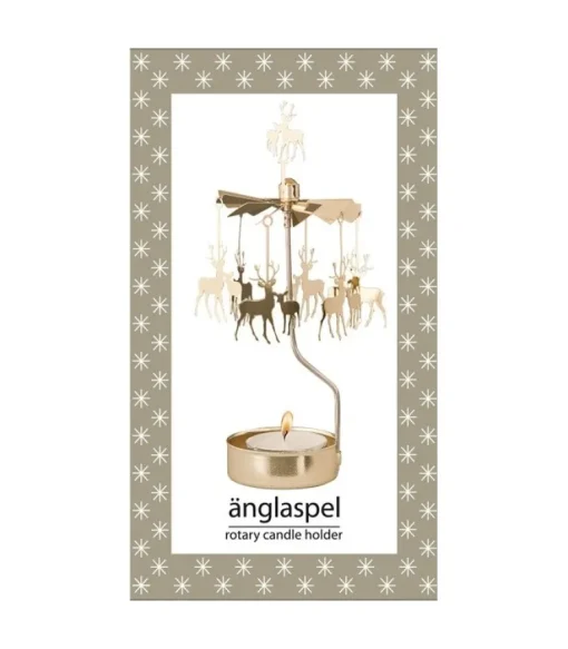 Bougeoir Carrousel Cerf Dore