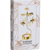 Bougeoir Carrousel Colibri En Metal Dore