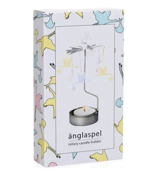 Bougeoir Carrousel Vol De Cigognes Apportant Un Bebe