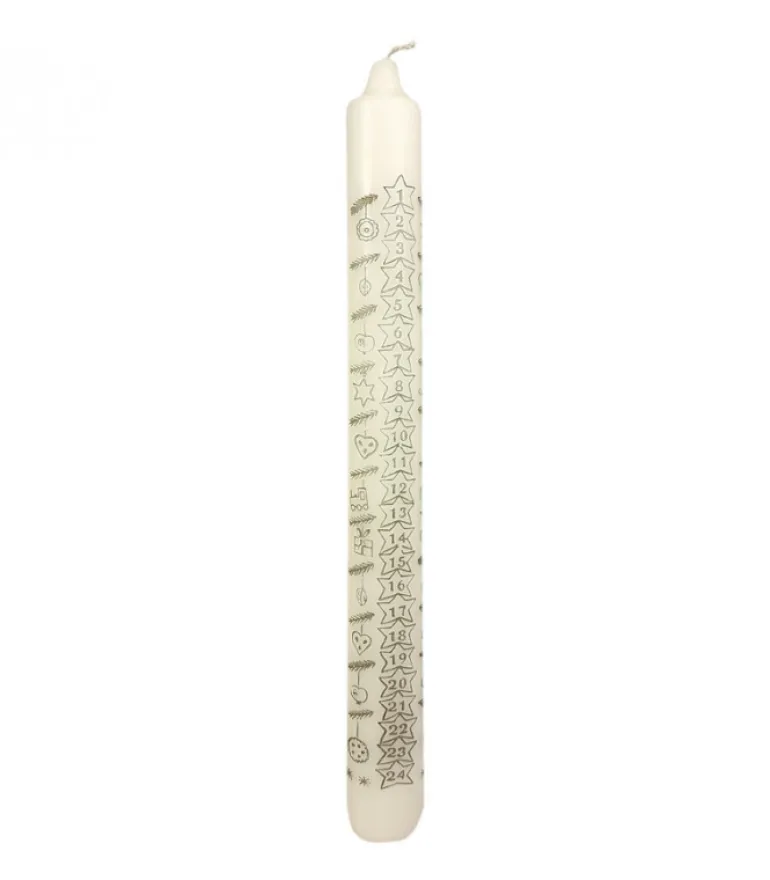 Bougie De L'Avent Graduee, 25 Cm