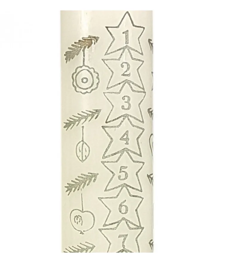 Bougie De L'Avent Graduee, 25 Cm