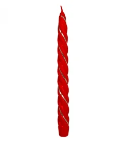 Bougie Torsadee Pour Chandelier 25 Cm