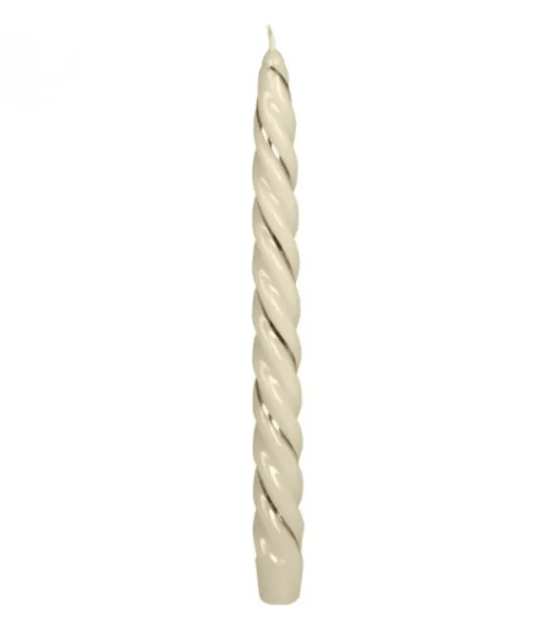 Bougie Torsadee Pour Chandelier 25 Cm