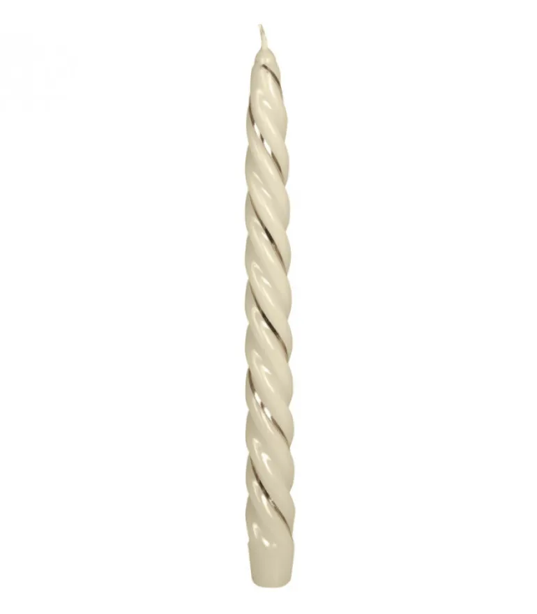 Bougie Torsadee Pour Chandelier 25 Cm
