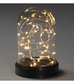 Boule En Verre Lumineuse Décorative A Led, 17 Cm