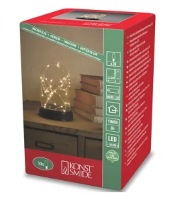 Boule En Verre Lumineuse Décorative A Led, 17 Cm