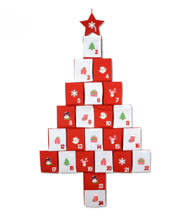 Calendrier De L'Avent Pour Enfant Forme Sapin
