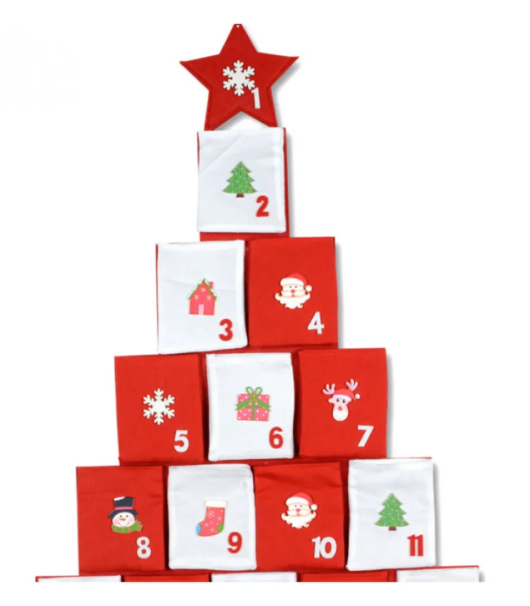 Calendrier De L'Avent Pour Enfant Forme Sapin