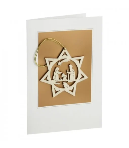 Carte De Voeux Avec Motif Nativite