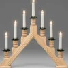 Chandelier 7 Branches Electrique En Bois Naturel