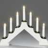Chandelier De Noël Blanc, 7 Branches