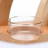 Coupelle En Verre Transparent De Rechange Avec Bordure Doree