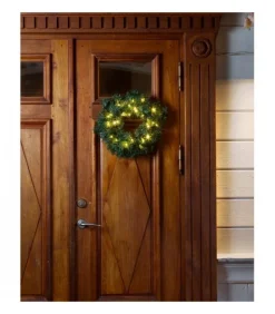 Couronne De Noël Lumineuse Sapin, 45 Cm