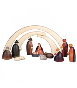 Crèche De Noël Complete Avec 12 Personnages 12 Cm