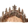 Crèche De Noël Taillee Dans Une Ecorce De Bois, Motif Grotte, 20 Cm