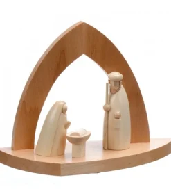 Crèche Design En Bois En Forme D'Arche