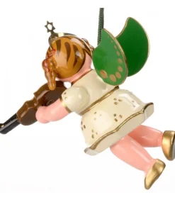 Déco Sapin De Noël, Ange Avec Un Violon