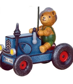 Déco Sapin Vintage, Ourson Et Tracteur