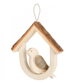 Décoration De Fenetre : Petit Oiseau Dans Maisonnette 13 Cm