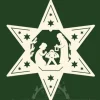 Etoile De Noël En Bois A Suspendre