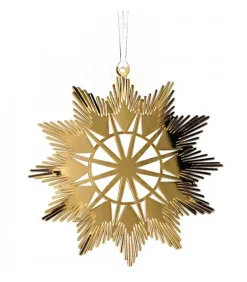 Etoile Design En Metal Dore A Accrocher