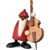 Figurine Père Noël Contrebassiste