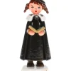 Fillette Chanteuse Avec Livre De Chants- Village De Noël Miniature