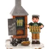 Fumoir A Poisson - Electrique - Village De Noël Miniature