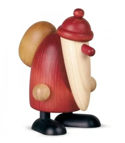 Grand Père Noël Avec Hotte, 19 Cm