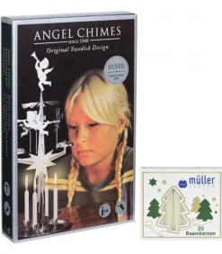 Kit Carillon Des Anges Argente + Bougies