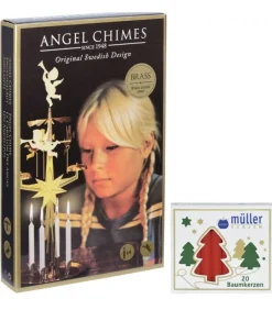 Kit Carillon Des Anges Dore + Bougies