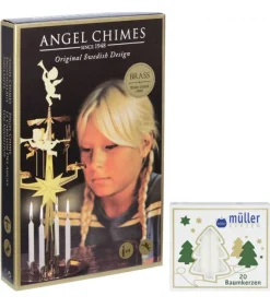 Kit Carillon Des Anges Dore + Bougies