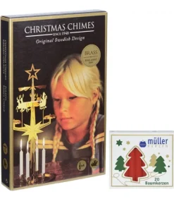 Kit Carillon Père Noël Dore + Bougies