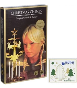 Kit Carillon Père Noël Dore + Bougies