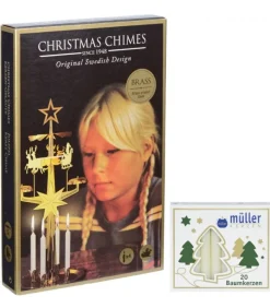 Kit Carillon Père Noël Dore + Bougies