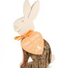 Lapin En Bois Assis, 11 Cm