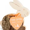 Lapin En Bois Couche, 9 Cm