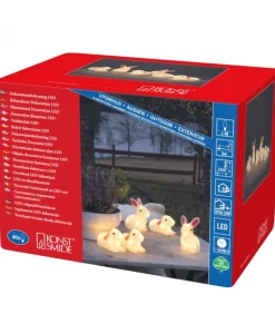 Lapins Lumineux 14 Cm En Acrylique, 40 Diodes Blanc Chaud