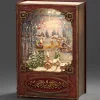 Livre De Noël Lanterne À Neige, Père Noël Dans Un Traineau