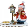 Personnage Porte Encens Père Noël Avec Bougeoir