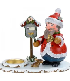Personnage Porte Encens Père Noël Avec Bougeoir
