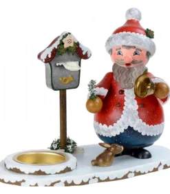 Personnage Porte Encens Père Noël Avec Bougeoir