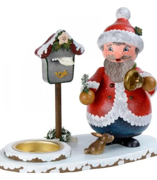 Personnage Porte Encens Père Noël Avec Bougeoir