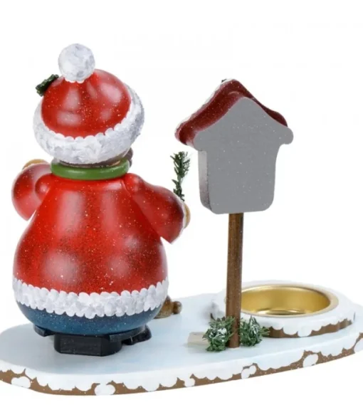 Personnage Porte Encens Père Noël Avec Bougeoir