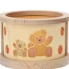 Petit Photophore En Bois, Famille Oursons