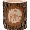 Photophore En Bois Cisele, Crèche De Noël Et Etoile